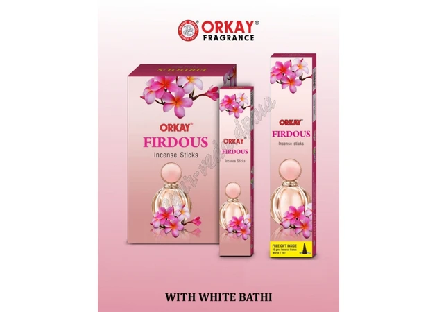 Фото 1 - Orkay Fragrance Firdous Orkay 100g Orkay with the aroma of heavenly flowers, Ayurveda