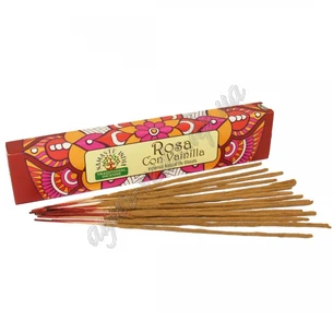 Пахощі Orkay Fragrance Rose Vanilla 15шт масальні, благовония Оркей с ароматом Розы и Ванили, Аромапалочки, Аюрведа Здесь
