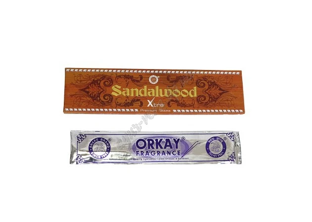 Фото 1 - Аромапалочки массальные Благовония Sandal Wood Orkay с ароматом сандала, Аюрведа.