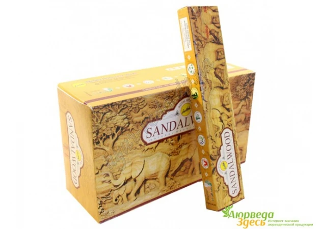 Фото 1 - Mass incense sticks Sandalwood pollen of Sri Vana with the classic aroma of sandalwood