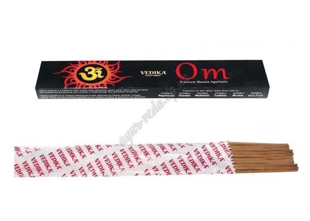 Фото 1 - Oil incense sticks Vedika Om with the aroma of sandalwood, cinnamon and musk, incense