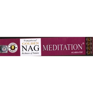 Аромапалочки ароматические Vijayshree Golden Nag Meditation 15г, Благовоные пыльцовое Голден Наг