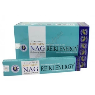 Аромапалочки масличные Vijayshree Golden Nag Reiki Energy 15г, Благовония Виджейшры Голден Наг Энергия рельсы, Благовоные,