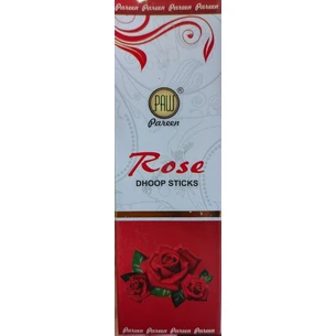 Aromatic baseless Rose Poojam Dhoop 10 pcs, SCENTED Rose Poojan Dhoop Pareen, Ayurveda