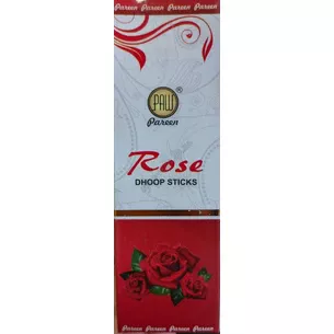 Пахощі безосновні Роза Пуджам Дхуп 10 шт, БЛАГОВОНИЕ БЕЗОСНОВНОЕ Rose Poojan Dhoop Pareen, Аюрведа Здесь