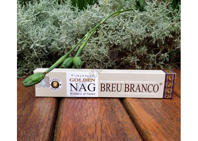Фото 1 - Vijayshree Golden Nag Breu Branco fragrance 15g, Vijayshree Golden Nag Breu Branco