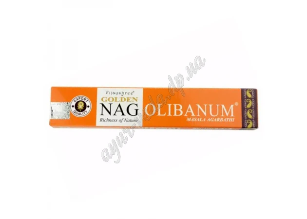 Фото 1 - Vijayshree Golden Nag Olibanum aroma 15g, Vijayshree Golden Nag Olibanum fragrances, Ar