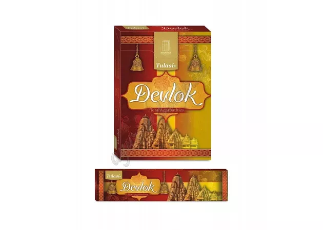 Фото 1 - Devlok Flora Tulasi incense sticks 10 pcs., Tulasi Flora Devlok Masala Incense, sandalwood, incense.