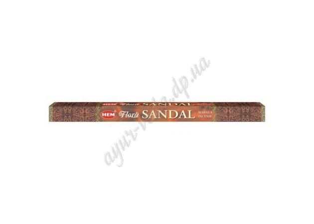 Фото 1 - Pollen aroma Hem Flora Sguare Sandal, 8 pcs. , 8 pcs. Hem Sandal Masala, Pollen incense, Ayurveda
