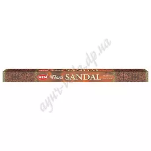 Pollen aroma Hem Flora Sguare Sandal, 8 pcs. , 8 pcs. Hem Sandal Masala, Pollen incense, Ayurveda