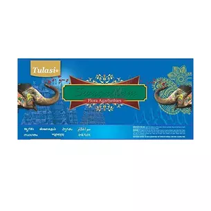 Аромат Свагатам Флора Туласы 10шт, Tulasi Flora Swagatam Masala Incense, сандал, ладан, Наг чампа, Благовоное пыльцовое массально