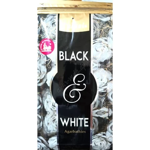 Благоухание Туласи Блэк & Вайт 125г, Tulasi Black and White Wood Agarbatti, Благовонные Туласы Черное и Белое, аромапалочк