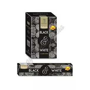 Black & White Tulasi Sticks 15g, Tulasi Black and White Wood Agarbathi, Black and White Tulasi Aromatic Sticks.