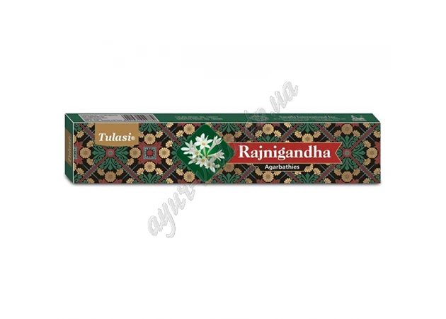 Фото 1 - Aroma sticks of Tulasi Rajnigandha 15g, Tulasi Rajnigandha Agarbathi, Incense Tulasi Tuberose, incense, aroma sticks, Ayurveda