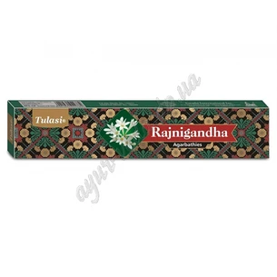 Аромапалочки Туласи Раджигандха 15г, Tulasi Rajnigandha Agarbathi, Благовоные Туласы Тубероза, благовония, аромапалочки, Аюрведа