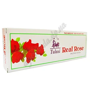Fragrant Tulasi Real Rose 12g, Tulasi REAL ROSE Agarbathi, Fragrant Tulasi Real Rose, incense, aroma sticks, Ayurveda