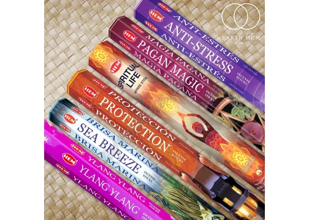 Фото 1 - Пахощі Хем 20г, благовония агарбати, Hem Corporation Incense Sticks, в ассортименте шестигранники, Аюрведа Здесь