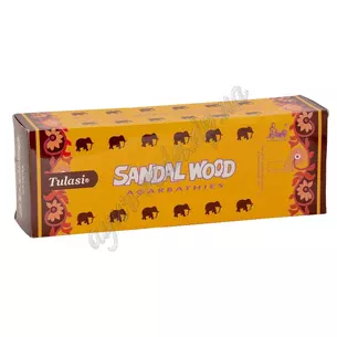 Ароматы чистый Туласи СандалВуд 90г прямоугольник, SandalWood Tulasi Pure Sandal Wood, Туласы Благовоные, благовония, аромапалочки,