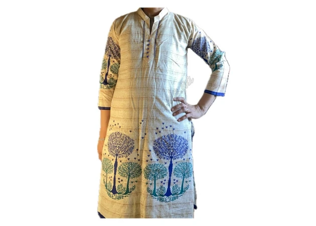 Фото 1 - Punjabi tunic (kurta)-1 with embroidery, M1-00000010, Ayurveda.