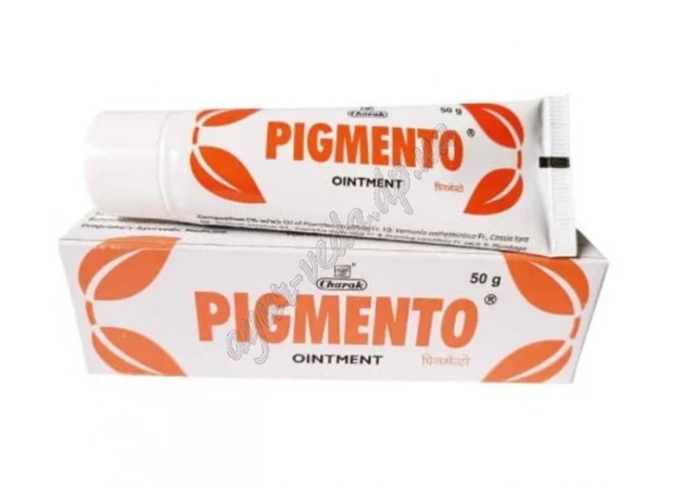 Фото 1 - Пигменто мазь Чарак 50г, Pigmento Ointment, Charak, мазь при витилиго, Аюрведа.