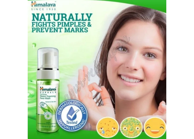 Фото 1 - Himalaya Herbals Neem Foaming Face Wash 150ml, Himalaya Herbals Neem Foaming Face Wash, Himalaya Neem Foaming Face Wash, Ayurveda S