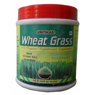 Порошок трави пшениці, Врітікас, 100г., Wheat Grass Powder vritikas, відновить сили, відновить організм, Аюрведа Здесь