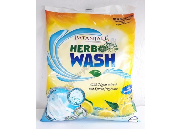 Фото 1 - Universal washing powder with neem and Patanjali lemon, 1.00 kg, Washing powder with neem and lemon Patanjali, Patanjal