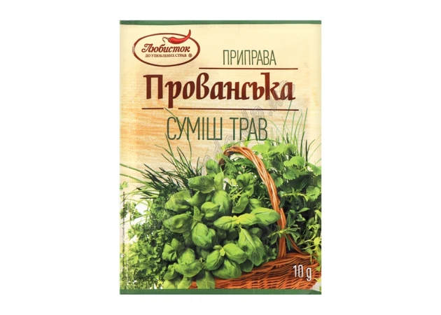 Фото 1 - Seasoning mixture of herbs Provanskaya TM Lyubystok 10g, Ayurveda.