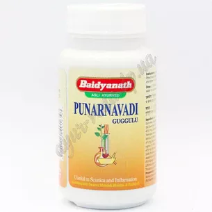 Punarnava Guggul Baidyanath 80 tab, Punarnavadi, Punarnavadi Guggul Baidyanath, for imbalances associated with swelling and pain, Ayu