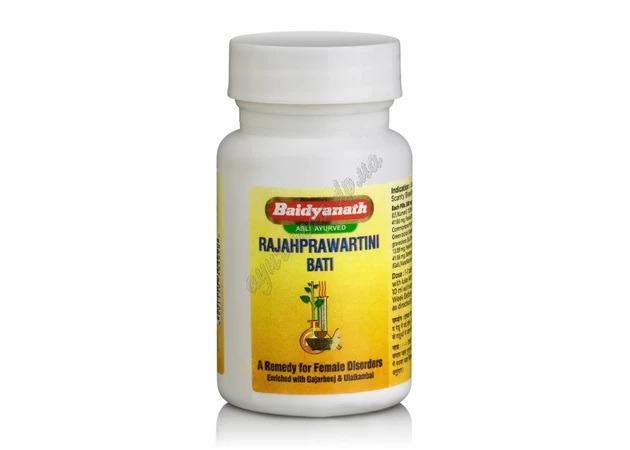 Фото 1 - Raja will turn over 80 tab. Baidyanath, Raja pravartini Vati Baidyanath, for amenorrhea, Ayurveda
