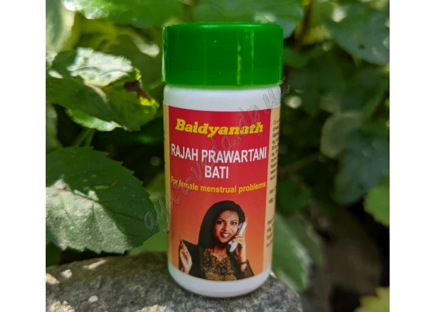 Фото 1 - Raja pravartiny baty 30 tab. Baidyanath, Rajah prawartani Bati, Raja pravartini Vati Baidyanath, for amenorrhea, Ayurveda