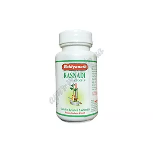 Rasnady Guggul 80 tab. Baidyanath, Rasnadi Guggulu Baidyanath, an effective Ayurvedic drug for joint and nerve pain.
