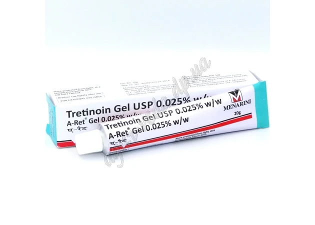 Фото 1 - Ретінол гель 0,025% Менаріні 20г, Ретинол, менарини, USP Gel Menarini, Ретино, Третиноин гель от прыщей и морщин, Аюрведа Здесь