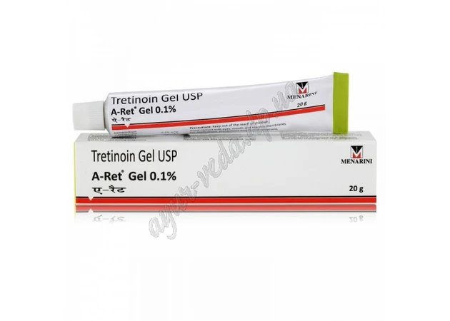 Фото 2 - Retinol gel 0.1% Menarini 20 g Retinol, menarin, USP Gel Menarini, Retino, Tretinoin gel from acne and wrinkles, Ayurveda