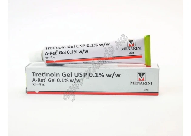 Фото 1 - Ретінол гель 0,1% Менаріні 20 г Ретинол, менарини, USP Gel Menarini, Ретино, Третиноин гель от прыщей и морщин, Аюрведа Здесь