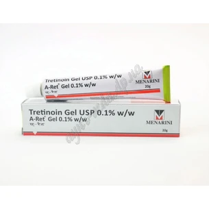 Retinol gel 0.1% Menarini 20 g Retinol, menarin, USP Gel Menarini, Retino, Tretinoin gel from acne and wrinkles, Ayurveda