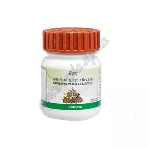 Сандживани вати 80 таб Патанджали, Sanjivani Vati, Sanjeevani, Divya Patanjali, широкий спектр действия для всего организма, Аюр