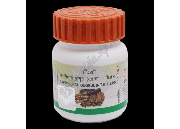Фото 1 - Saptavinshati guggul Patanjali 40 tablets, Saptavinshati guggul Patanjali, pain in the joints, Saptavinshati, Ayurveda