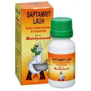 Саптамрит Лаух Байдьянатх 40таб Євро, Saptamrit Lauh Baidyanath, при офтальмологических заболеваниях, Аюрведа Здесь
