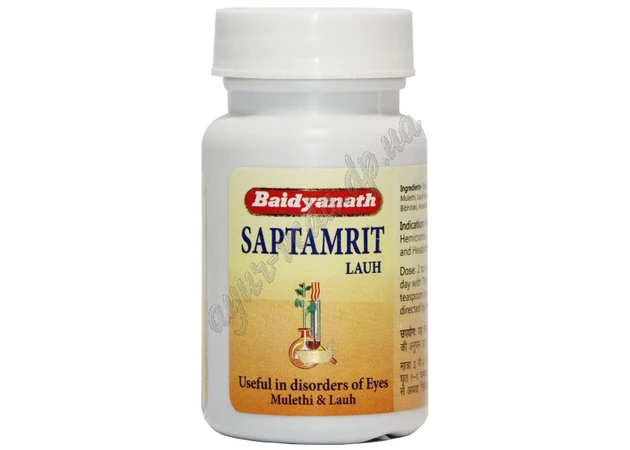 Фото 1 - Саптамрит Лаух Байдьянатх 40таб Индия, Saptamrit Lauh Baidyanath, при офтальмологических заболеваниях, Аюрведа