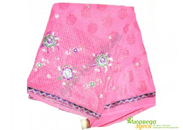 Фото 1 - Sary Sandhya-1 pink chiffon, Ayurveda