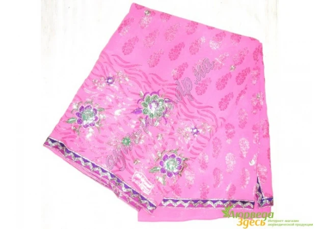 Фото 1 - Sary Sandhya-8 pink chiffon, Ayurveda.