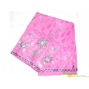 Sary Sandhya-8 pink chiffon, Ayurveda.