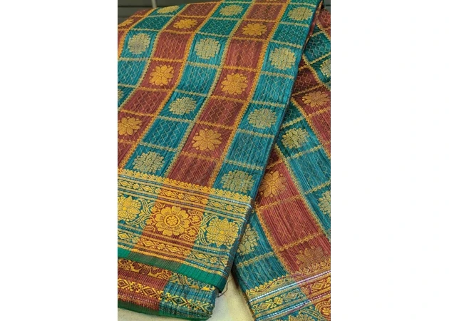 Фото 1 - Sarees Salma -1 blue-carmine, Ayurveda Zdes