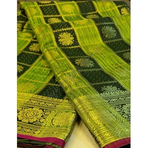 Sarees Salma -2 salad-dark green, Ayurveda.