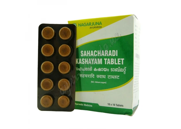 Фото 1 - Sahacharadi kashayam Nagarjuna 100 tab, Sahacharadi kashayam Nagarjuna, Sahachsoveta, for rheumatic diseases, Ayurveda