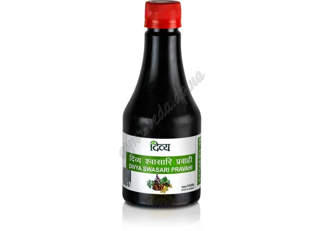 Фото 1 - Свасари правахи 250 мл сироп Патанджалы, Divya Swasari Pravahi syrup, Patanjali, Дивья Свасари Правахи, от кашля и простуды, Аю