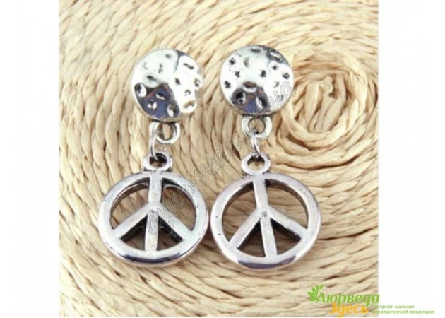 Фото 1 - Серьги Peace Earring, УТ-00002562, Аюрведа Здесь