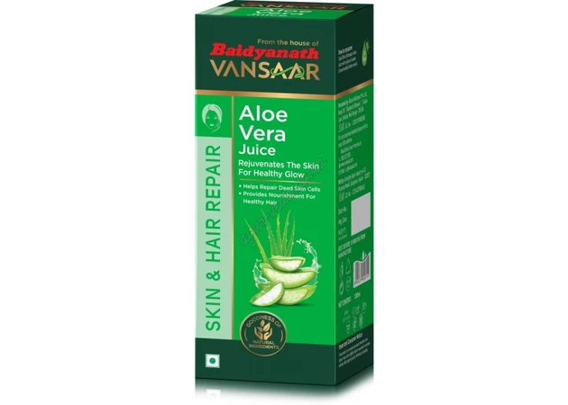 Фото 1 - Сок Алоэ 1,00 л Байдьянатх срок 12/24 включительно, Сок Алоэ Вера, Aloe Vera Juice GoodCare Baidyanath, Аюрведа