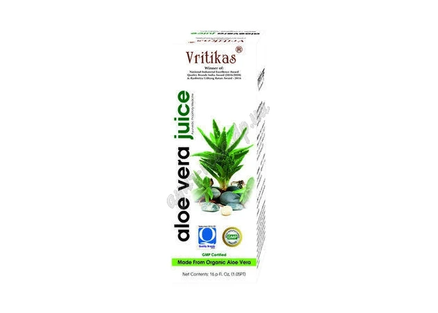 Фото 1 - Сік Алое Вера Врітікас 500мл, Aloe Vera Juice Vritikas, Сок Алоэ, Аюрведа Здесь